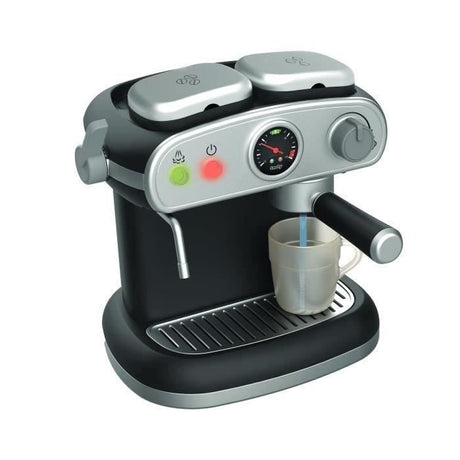 SMOBY - Machine Expresso - Jouet d'Imitation Réaliste - Sons et Effets Lumineux - 6 Accessoires - Développer la Créativité