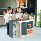 SMOBY - Cuisine Ilot - Design Moderne - Surface de jeu 360° -  Fonctions Traditionnelles - 23 Accessoires - des 3 ans