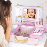 Smoby - Disney Princesse - Valise beauté  facile a transporter - 13 accessoires inclus : coiffure, onglerie, maquillage - Fabricatio