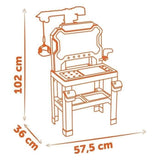 SMOBY - Black+Decker - Etabli Bricolo Builder - 87 Accessoires - Matiere Recyclée - A Partir de 3 Ans - Fabrication Française