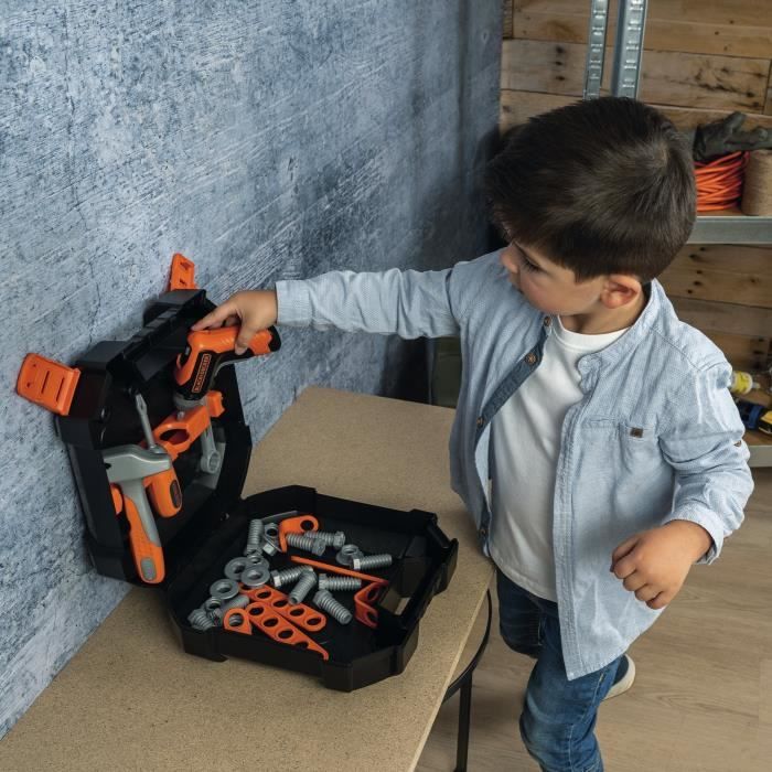 SMOBY - Black & Decker - Mallette Bricolo - des 3 ans