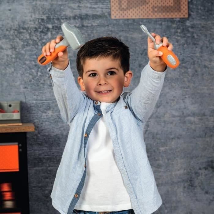 SMOBY - Black & Decker - Boite a Outils + 6 Outils - des 3 ans