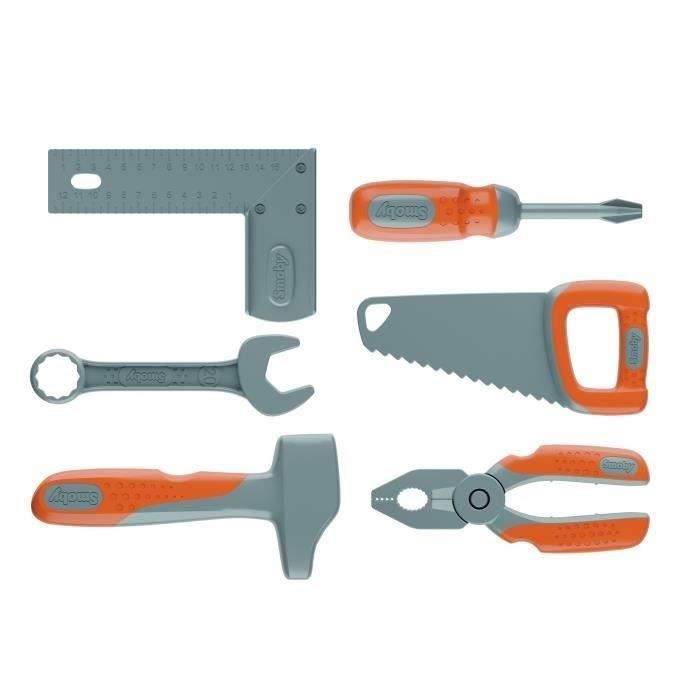 SMOBY - Black & Decker - Boite a Outils + 6 Outils - des 3 ans
