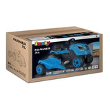 Tracteur a pédales Farmer XL + Remorque - Bleu - SMOBY - Siege ajustable - Capot ouvrant - Klaxon - 90% plastique recyclé