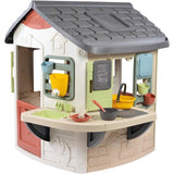 Smoby Life - Mud Cooking House - Fabriquée en France - Matiere Recyclée - 16 accessoires - Des 2 ans