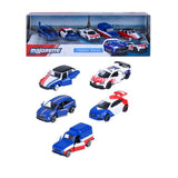 Coffret Cadeau 5 Véhicules BMW - MAJORETTE - 2 exclusifs - Portes ouvrantes, suspensions - Échelle 1/64 - Des 3 ans