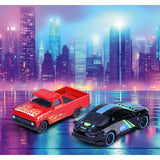 Coffret 13 Neon Racers - MAJORETTE - Série Limitée - 9 classiques + 4 éditions limitées - Échelle 1/64 - Des 3 ans