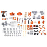 SMOBY - Black and Decker - Mega center - 3 parties : mécanique, plomberie, menuiserie - Nombreux accessoires - Fabrication française