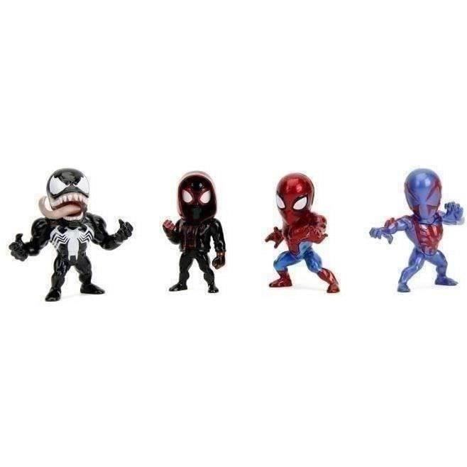 Jada - Figurine Marvel - Set 4 pieces Spiderman - Métal - 6cm - Des 8ans