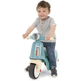 Porteur Scooter - Smoby - Bleu - Pour BÈbÈ de 18 mois - Coffre a jouets sous le siege - L?64,5 x l34 x H47,5 cm