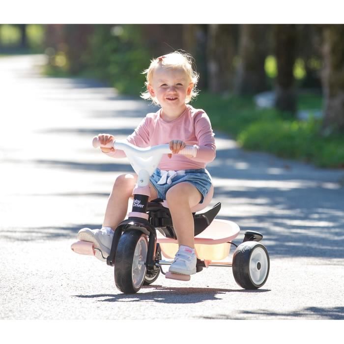 Tricycle Èvolutif Smoby Baby Driver Plus - Rose