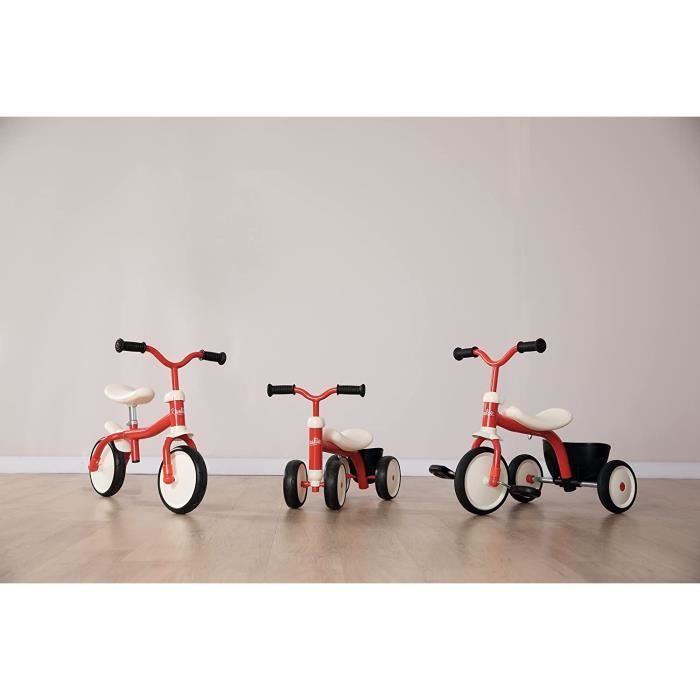 Tricycle - Smoby - Rookie - Cadre et guidon en mÈtal - Confortable et robuste