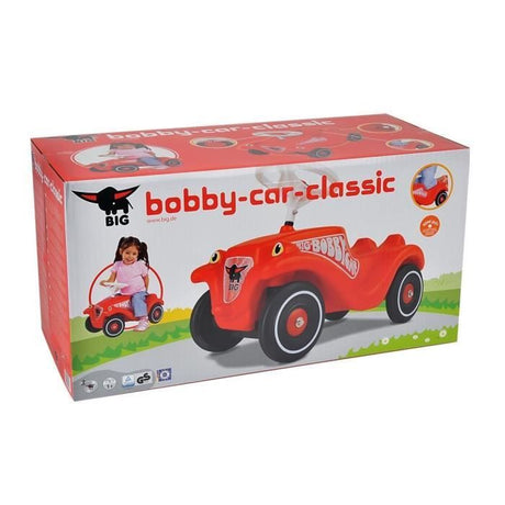 Smoby - Bobby Car - Porteur Classique Rouge - Attache remorque et Klaxon - Dés 1 an