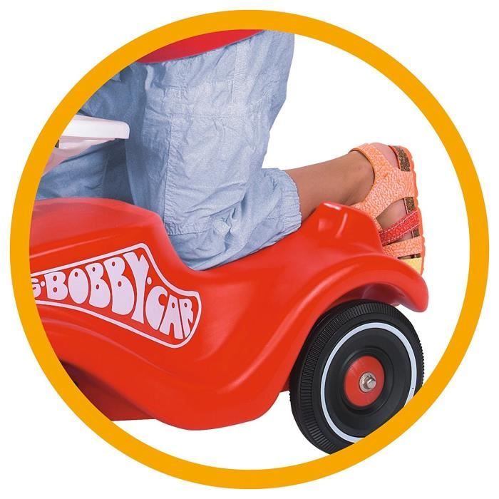 Smoby - Bobby Car - Porteur Classique Rouge - Attache remorque et Klaxon - DÈs 1 an