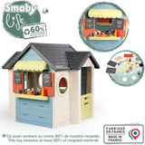 SMOBY Life - Maison Chef House - Maison theme cuisine et marchande - Nombreuses fonctions de jeu - Matiere recyclée - Des 2 ans