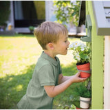 Smoby Life - Garden House - Maison theme Jardinage - Jardiniere, Treillis, Mangeoire a Oiseaux, Récupérateur d'eau - Des 2 ans