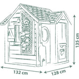 Smoby Life - Garden House - Maison theme Jardinage - Jardiniere, Treillis, Mangeoire a Oiseaux, Récupérateur d'eau - Des 2 ans