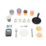SMOBY - Maison Sweety Corner - Comptoir et espace de préparation - Machine a glaces - 18 accessoires inclus - Fabriqué en France