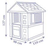 Maison La Reine des Neiges - Smoby - 1 portillon + 2 fenetres - Anti-UV - 98x110x127 cm