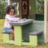 Smoby Life - Table Pique Nique - Compatible maisons Smoby (Mud Cooking House, Chef House, Garden House, Friends House, Jura Lodge)