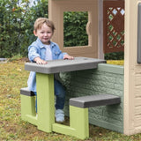 Smoby Life - Table Pique Nique - Compatible maisons Smoby (Mud Cooking House, Chef House, Garden House, Friends House, Jura Lodge)