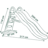 SMOBY Life - Toboggan Funny - Glisse de 2m - Echelle, marches antidérapantes - Anti-UV - Matiere Recyclé - Des 2 ans