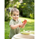 SMOBY Life - Table Sable et Eau - 2 bacs amovibles, pelle, râteau, bateau, moules a sable - Jouet d'extérieur - Des 18 mois