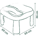 SMOBY Life - Table Sable et Eau - 2 bacs amovibles, pelle, râteau, bateau, moules a sable - Jouet d'extérieur - Des 18 mois