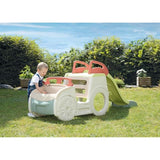 SMOBY Life - Adventure Car avec toboggan - 3 activités - Tobbogan,Bac a sable, Poste de conduite - Matiere Recyclée - Des 18 mois
