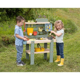 Smoby Life - Mud Kitchen - Jeu de cuisine en extérieur - 15 accessoires - Anti-UV - Matiere Recyclée - Des 3 Ans