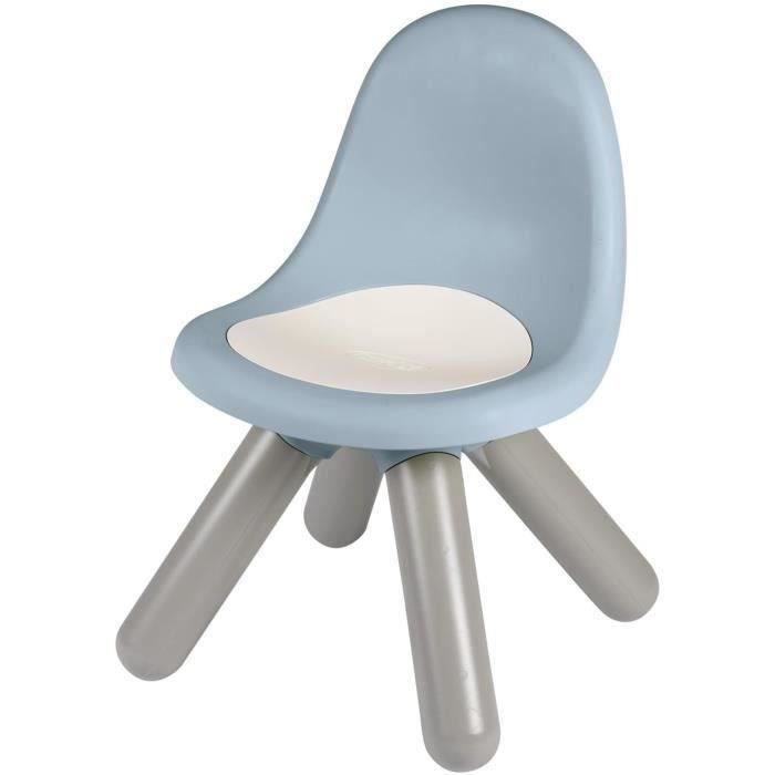 Smoby Life - Chaise enfant Bleu ciel - Pieds soufflés - Intérieur et Extérieur - Anti-UV