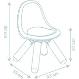Little Smoby - Chaise enfant rose - Pieds soufflés - Intérieur et Extérieur - Anti-UV