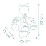 Jouet de bain Smoby Little Smoby Hippo - Toboggan et roues pour bébé de 18 mois - Bleu et vert