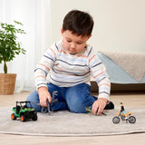 Coffret Chasseur de Dinosaures - Dickie - 1 Figurine ArticulÈe et 2 Dinosaures Inclus