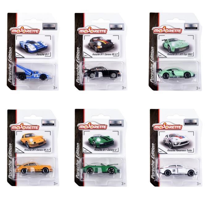 Voiture Porsche - MAJORETTE - Métal sous licence officielle - Roue libre, suspensions - Échelle 1/64 - Des 3 ans