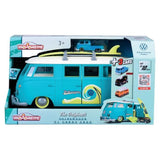 VÈhicule miniature - MAJORETTE - Volkswagen T1 35cm - Pack avec 3 vÈhicules 1/64eme - Bleu