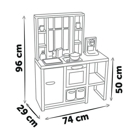 Cuisine pour enfants Smoby Loft avec 32 accessoires, design industriel, des 3 ans