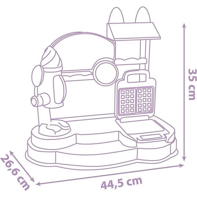 Gabby et la Maison Magique - Marchande de glaces - Smoby - 20 Accessoires - Fabriqué en France