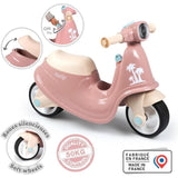 Smoby - Porteur scooter Rose - Coffre a Jouets - Roues silencieuses Dés 2ans