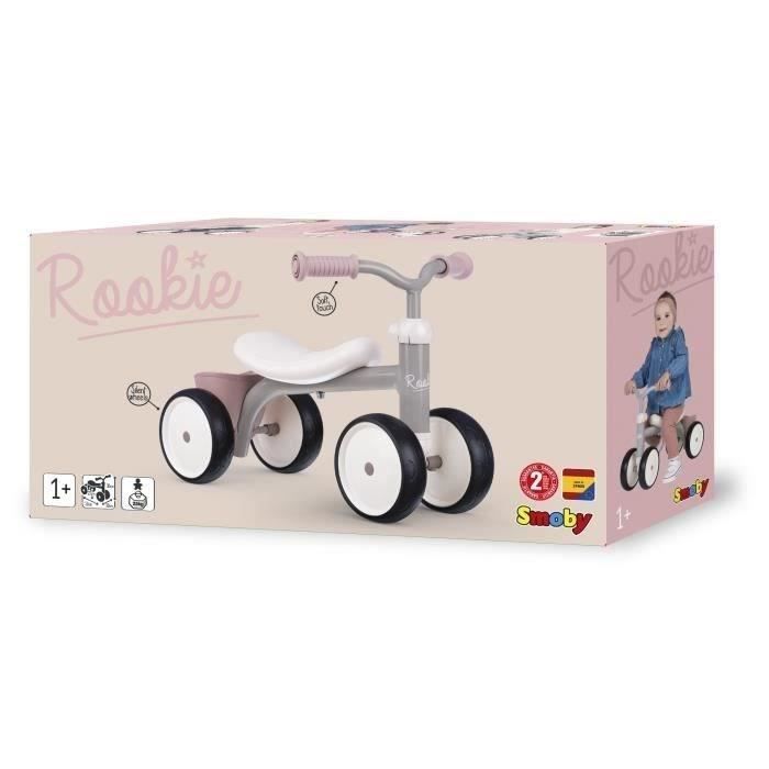 Porteur Rookie Rose en mÈtal pour enfant des 12 mois - Smoby