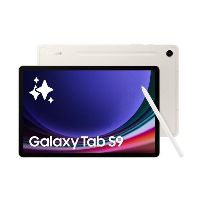 Tablette tactile Samsung Galaxy Tab S9 11 128Go WIFI CREME - Tablette avec Galaxy AI