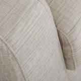 Canapé convertible express - 3 places - SOA - Tissu gauffré - Beige - Matelas 15 cm - 215 x 100 x 91 cm - DUNLOPILLO
