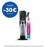 Machine a soda et eau pétillante SODASTREAM - ART Marbre - 1 bouteille 1 L compatible lave-vaisselle - 1 recharge de gaz 60L
