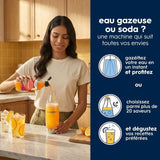 Machine a soda et eau pétillante SODASTREAM - ART Marbre - 1 bouteille 1 L compatible lave-vaisselle - 1 recharge de gaz 60L