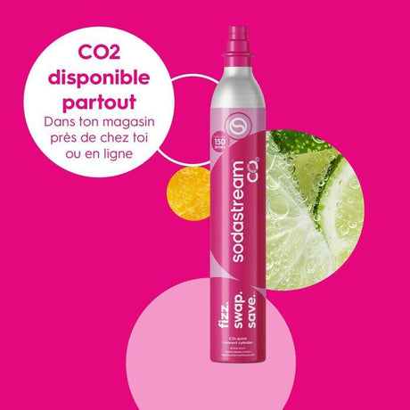 Machine a soda et eau pétillante SODASTREAM - ART Marbre - 1 bouteille 1 L compatible lave-vaisselle - 1 recharge de gaz 60L