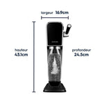 Machine a soda et eau pétillante SODASTREAM - ART Marbre - 1 bouteille 1 L compatible lave-vaisselle - 1 recharge de gaz 60L