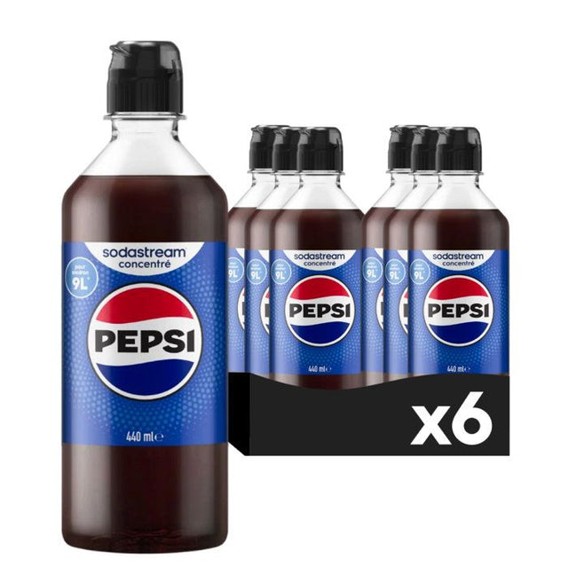 Sodastream - Lot de 6 concentrés PEPSI  - 440ml