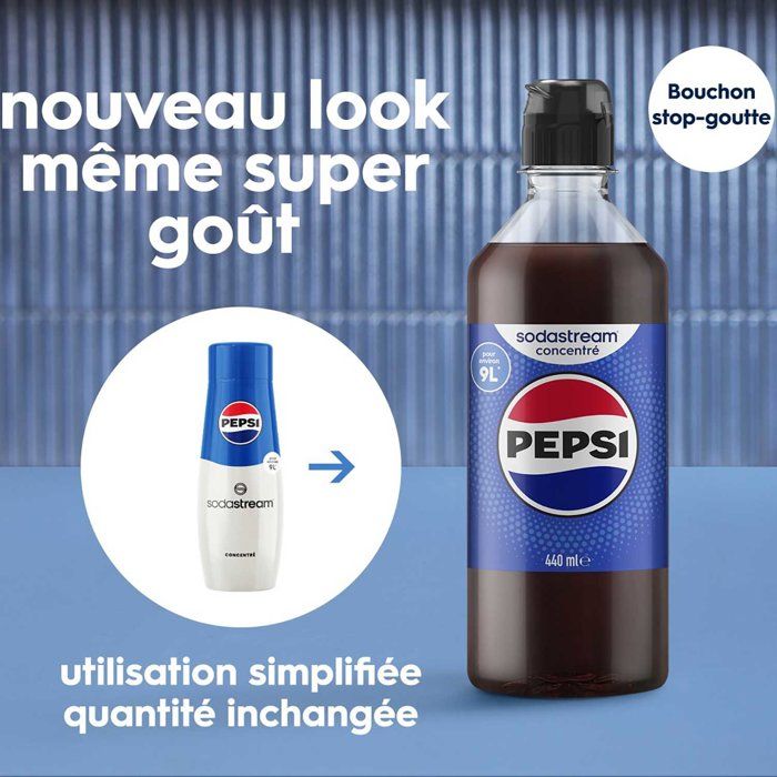 Sodastream - Lot de 6 concentrés PEPSI  - 440ml