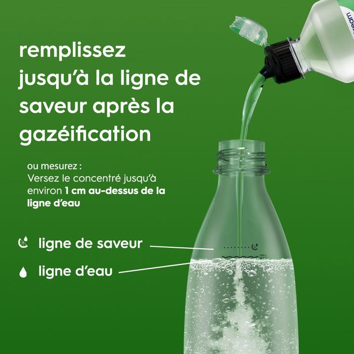 Concentrés SODASTREAM - Lot de 6 concentrés 7UP - Jusqu'a 54L de boissons - 440ml