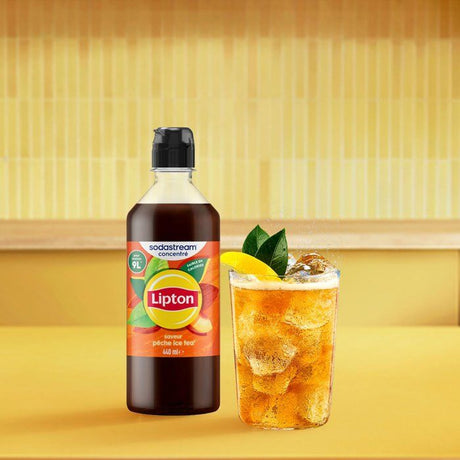 Concentrés SODASTREAM - Lot de 6 concentrés Lipton Ice Tea - Jusqu'a 54L de boissons - 440 ml